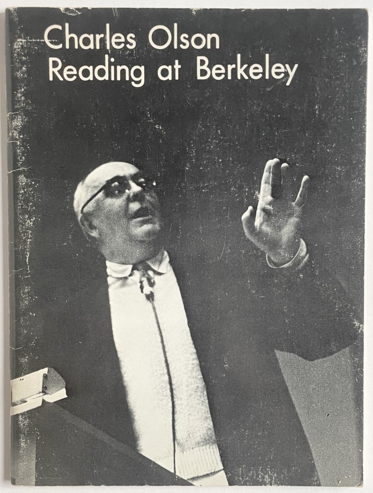 Item #1190 Reading at Berkeley. Charles Olson.