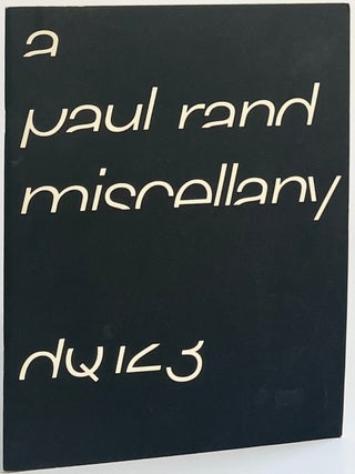 Item #1356 Design Quarterly 123: A Paul Rand Miscellany. Paul Rand