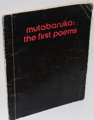 Item #1395 The First Poems. Mutabaruka