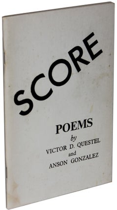 Item #1620 Score. Victor D. Questel, Anson Gonzalez
