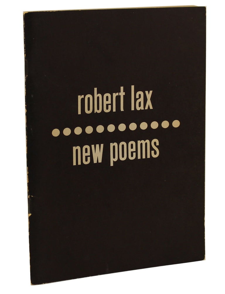 Item #2060 New Poems. Robert Lax.