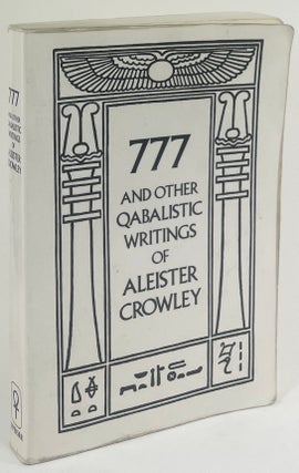 Item #2156 777 and other Qabalistic Writings. Aleister Crowley