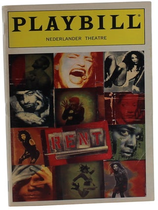 Item #3019 RENT Playbill - Nederlander Theater April 1997. Jonathan Larson