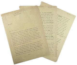 Item #3696 Man Alive [carbon typescript on Jack Johnson and Sam Langford with holograph...