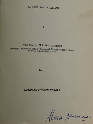 Ballads for Jamaicans