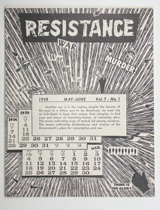 Item #489 Resistance Vol. 7 No. 1. William Young