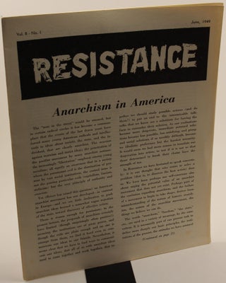 Item #491 Resistance Vol. 8 No. 1. Resistance Group