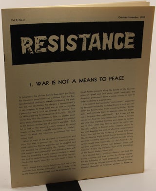 Item #494 Resistance Vol. 9 No. 2. Resistance Group