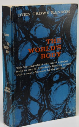 Item #788 The World's Body. John Crowe Ransom