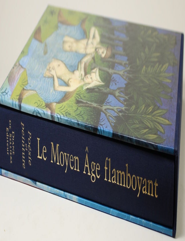 Item #88 Le Moyen Age flamboyant: po&eacute;sie et peinture. Lucile Desmoulins, Chrystele Blondeau.